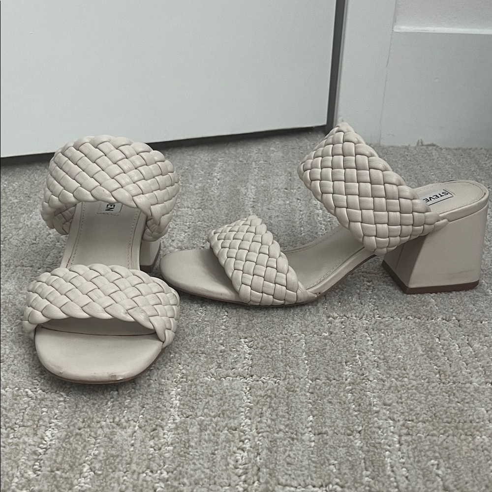 Steve Madden Woven Block Heel Sandals